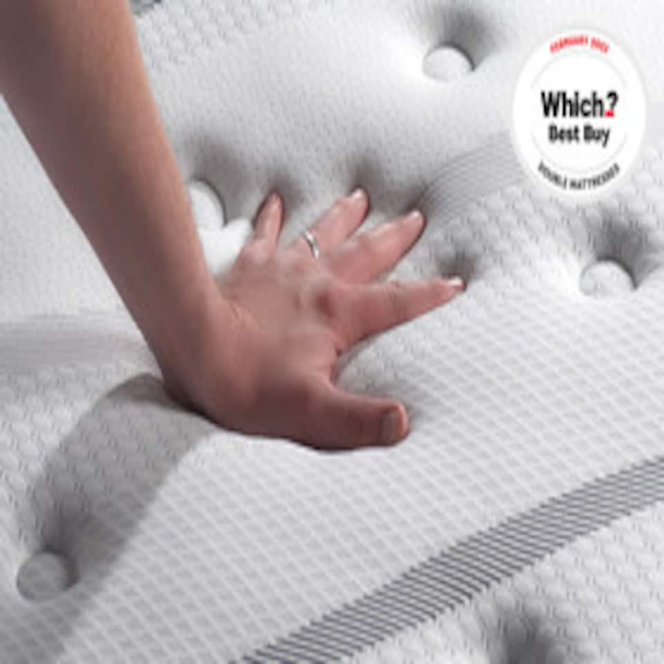 image 1 of SleepSoul Heaven 1000 Pocket Gel Mattress King Size | White | King | 1