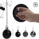 image 2 of 30mm/24Pcs Christmas Baubles Shatterproof Black,Tree Decorations