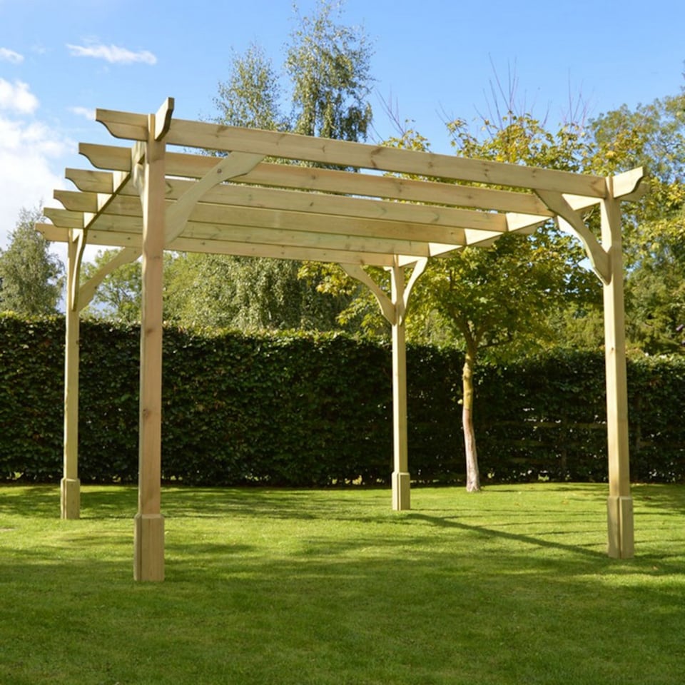 image 1 of Premium Pergola - Wood - L240 x W300 x H270 cm - Light Green