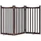 image 1 of Yaheetech 3-Panel Pet Puppy Fence with Two Support Feet, 50 × 90.5 cm | Multi | Espresso | Not provided