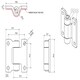 image 4 of Stainless Steel Hinge Heavy Duty 58x59mm Industrial Door Hatch Locker 4PK Silver