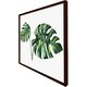 image 3 of Twin tropical leaves (Picutre Frame) Brown | Oak | S