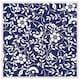 image 1 of White flowers on navy (Picture Frame) White | L