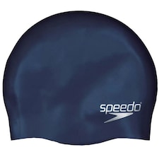 Speedo Childrens/Kids Moulded Silicone Swimming Cap - Navy - One Size