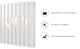 image 4 of Radiator Single Panel 600x408mm Flat Panel Vertical Column Radiator | Black | 1
