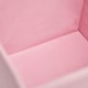image 4 of OHS 2 x Plain Folding Storage Cube Boxes, 27x27cm - Blush Pink