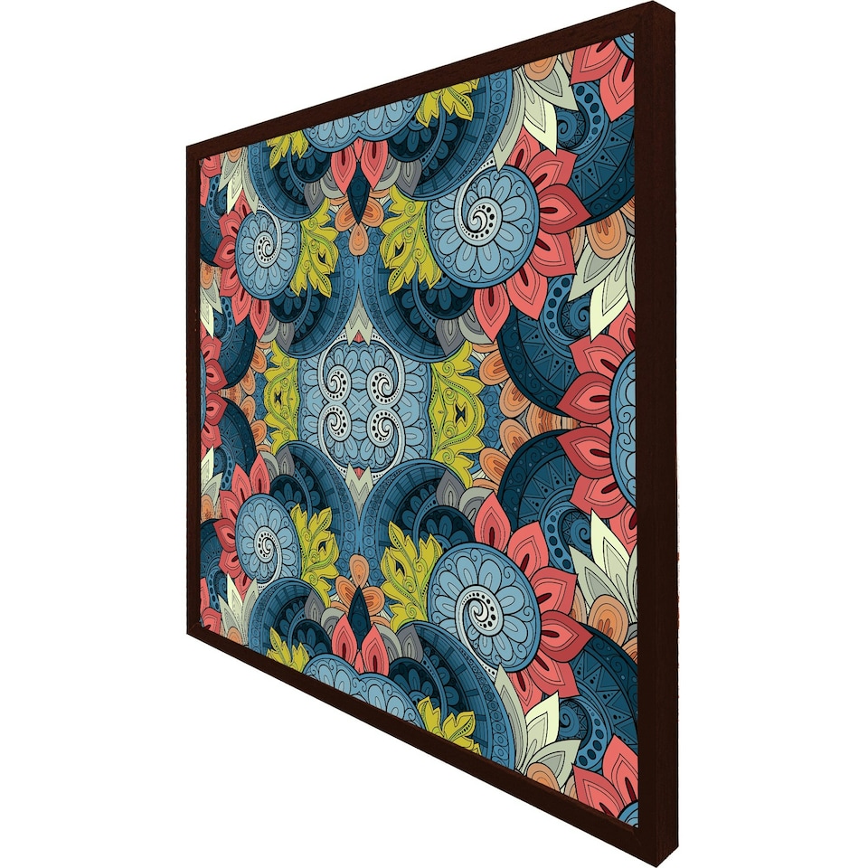 image 1 of Tribal pattern ethnic (Picture Frame) Brown | Oak | XL