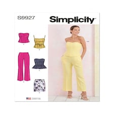 Simplicity 9927 Paper Sewing Pattern – Women’s Corsets, Trousers & Skirts, Size Y5 (18–20–22–24–26), Intermediate