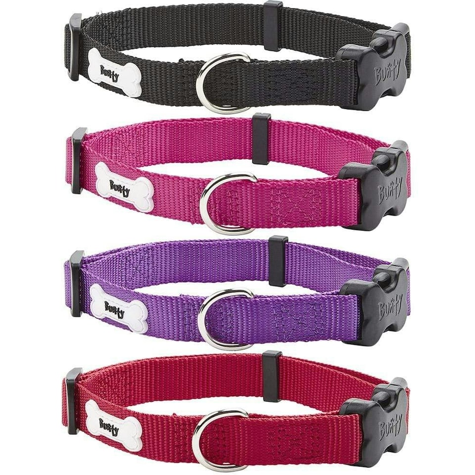 image 1 of Nylon Dog Collar, Middlewood Black | L