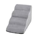 image 4 of Living and Home Non-Slip Pet Steps with Removable Washable Cover for Cats & Dogs | Grey | Grey | 1