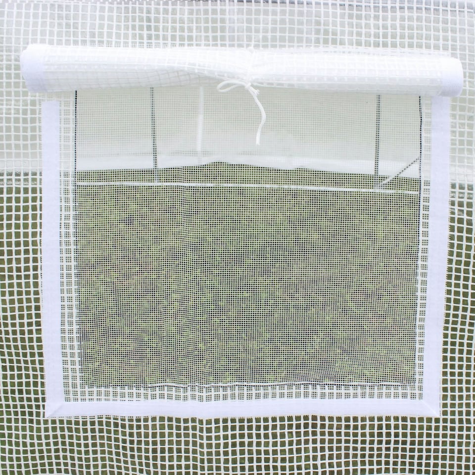 image 1 of Outsunny 3 x 2 x 2m Replacement Greenhouse Cover w/ Windows, White
