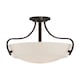 image 1 of Chantilly 3 Light Semi Flush Ceiling Light Palladian Bronze, E27