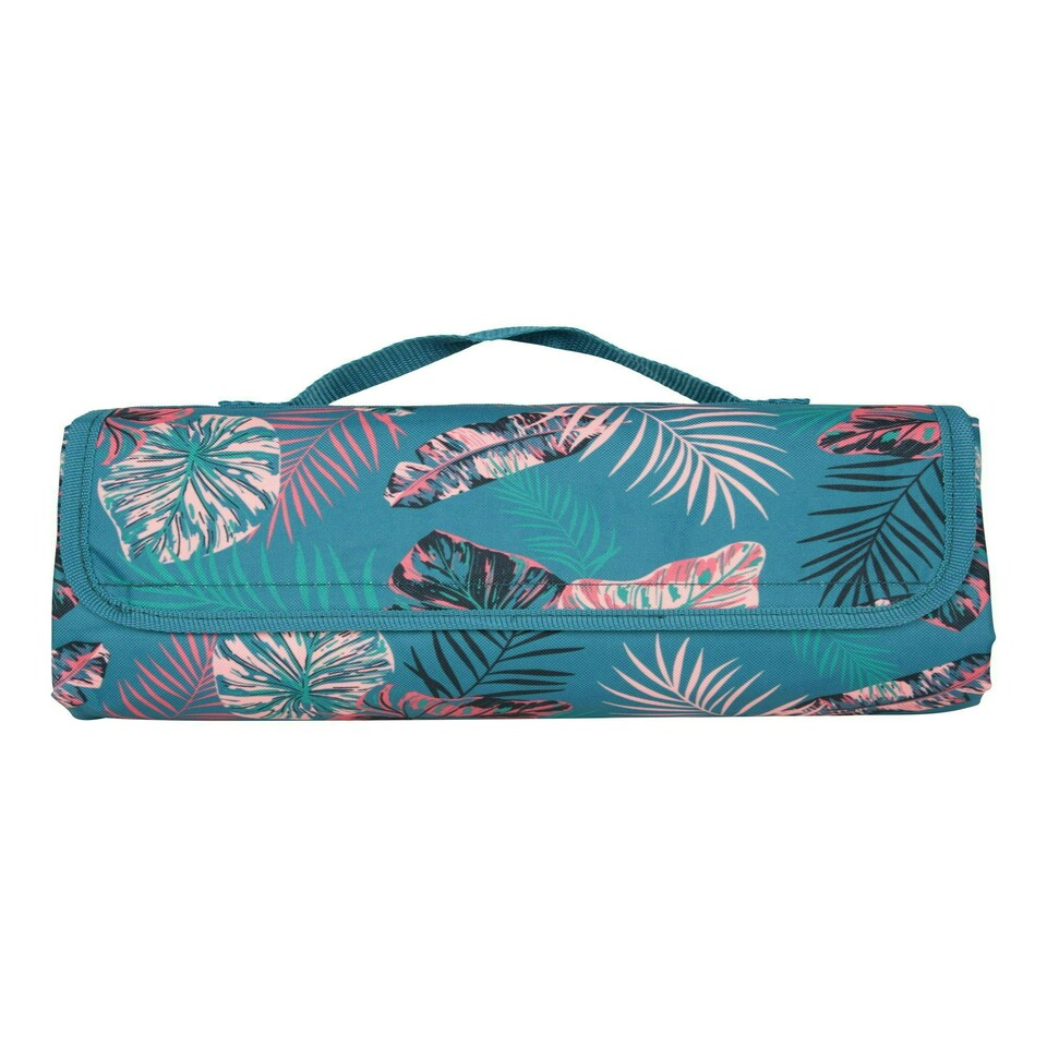 image 1 of Mountain Warehouse Picnic Mat Water Resistant Compact Carry Handle Blue | One size