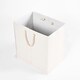 image 3 of OHS Teddy Fleece Boucle Collapsible Storage Laundry Basket, 1-2kg - White