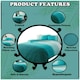 image 2 of VELVETIO Urban Ombre Duvet Cover Set Reversible Polycotton Easy Care Beddings Blue | Teal | Super King