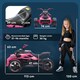 image 5 of AIYAPLAY Kids Electric Ride On Car, 12V Battery Powered Ride On ATV with MP3 Player, Horn, 2 Speeds, LED Lights, 3 Wheeler Electric Vehicle Toy Car for Boys & Girls Ages 3-8 | Pink