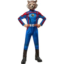Guardians Of The Galaxy Boys Deluxe Rocket Raccoon Costume - Blue/Red - XS XS