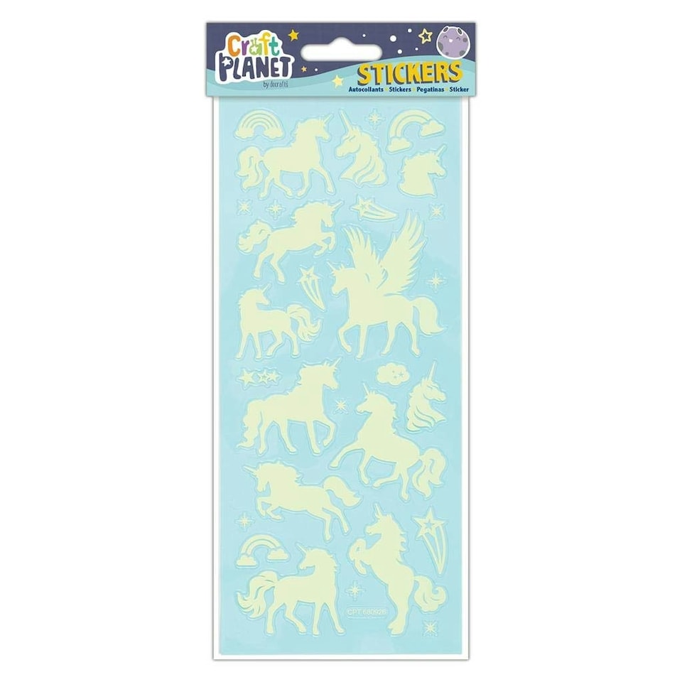Fun Stickers - Glow In The Dark - Unicorns