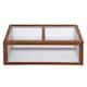 image 8 of Outsunny Square Wooden Outdoor Greenhouse for Plants PC Board 100 x 65 x 40cm