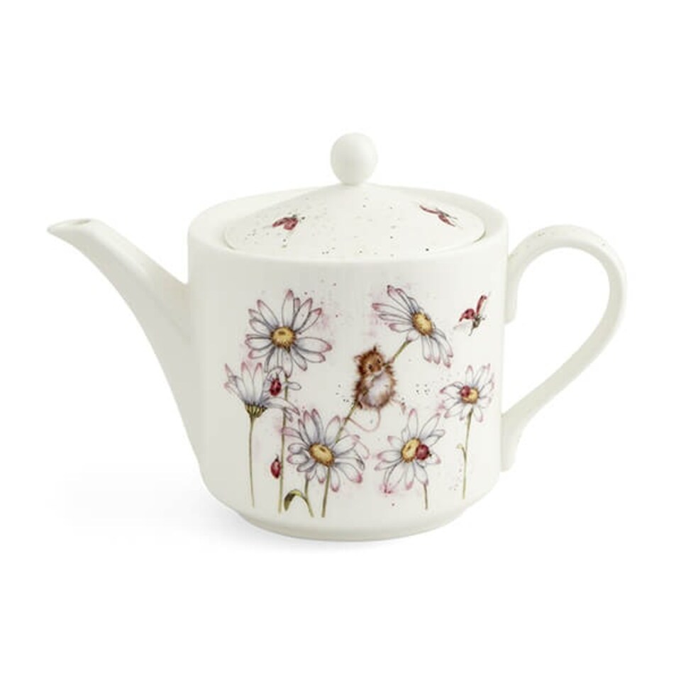 image 1 of Wrendale Designs 'Oops a Daisy' Mouse 2 Pint Teapot