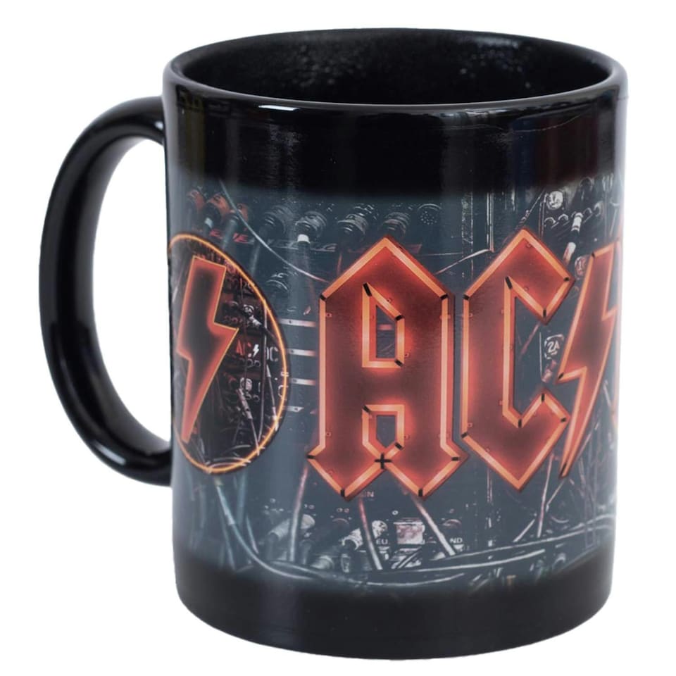 image 1 of AC/DC Heat Changing Mug - Black/Red - One Size