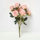 image 7 of Homescapes Artificial Bouquet of Pink Roses