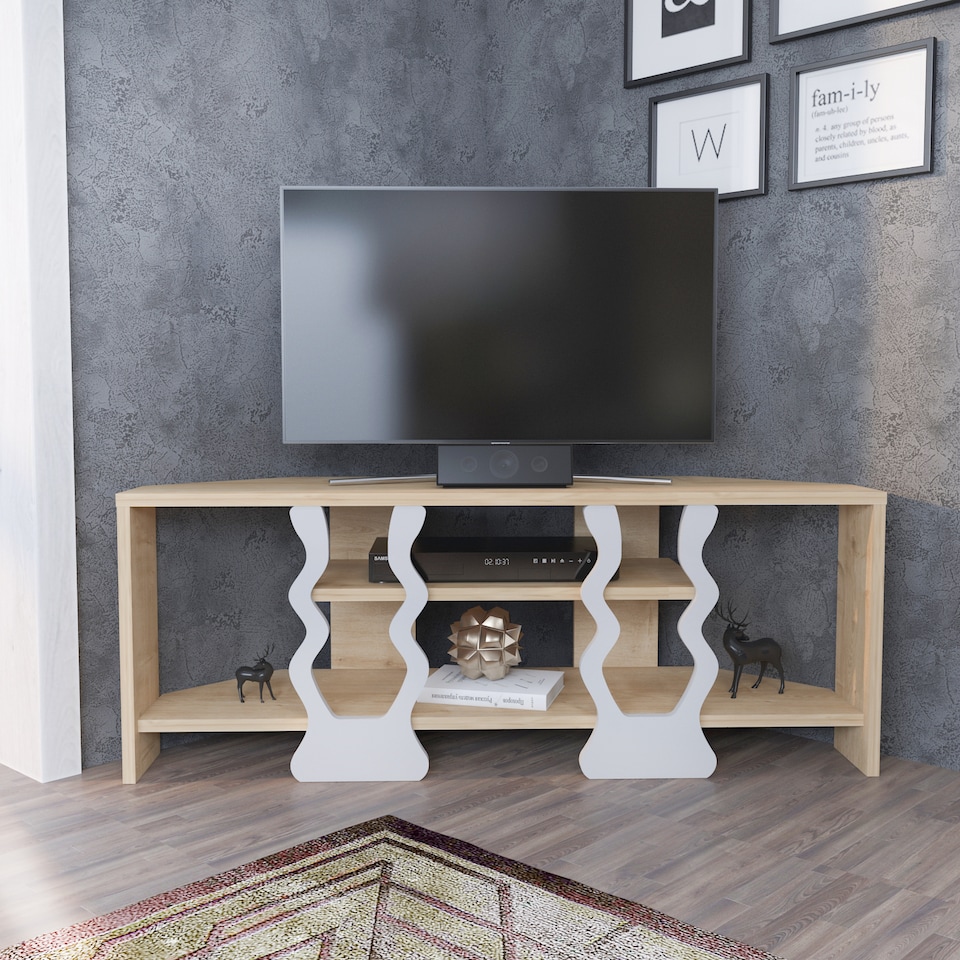 image 1 of Decorotika Firal Corner TV Unit for TVs up to 47 inch
