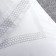 image 2 of Belledorm Honeycomb Filled Boudoir Cushion - White/Grey - One Size