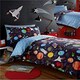 image 5 of Portfolio Home Planets Bed Duvet Cover and Pillowcase Bed Set Bedding Dark Multi | Single