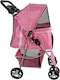 image 5 of Pet Stroller Dog Cat Puppy Pram Pushchair Travel Cart Jogging Buggy Carrier (Pink with Cover)