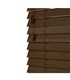 image 1 of 60cm Burnt Dark Oak Wooden Venetian Blinds With Strings (130cm drop) | Brown | Brown