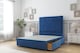 image 3 of Sloomy Texas Navy Plush Divan Bed With Mattress 2 Drawers Footend With 26" Strutted Headboard 6' Super King | Blue | Navy | Super King | 1