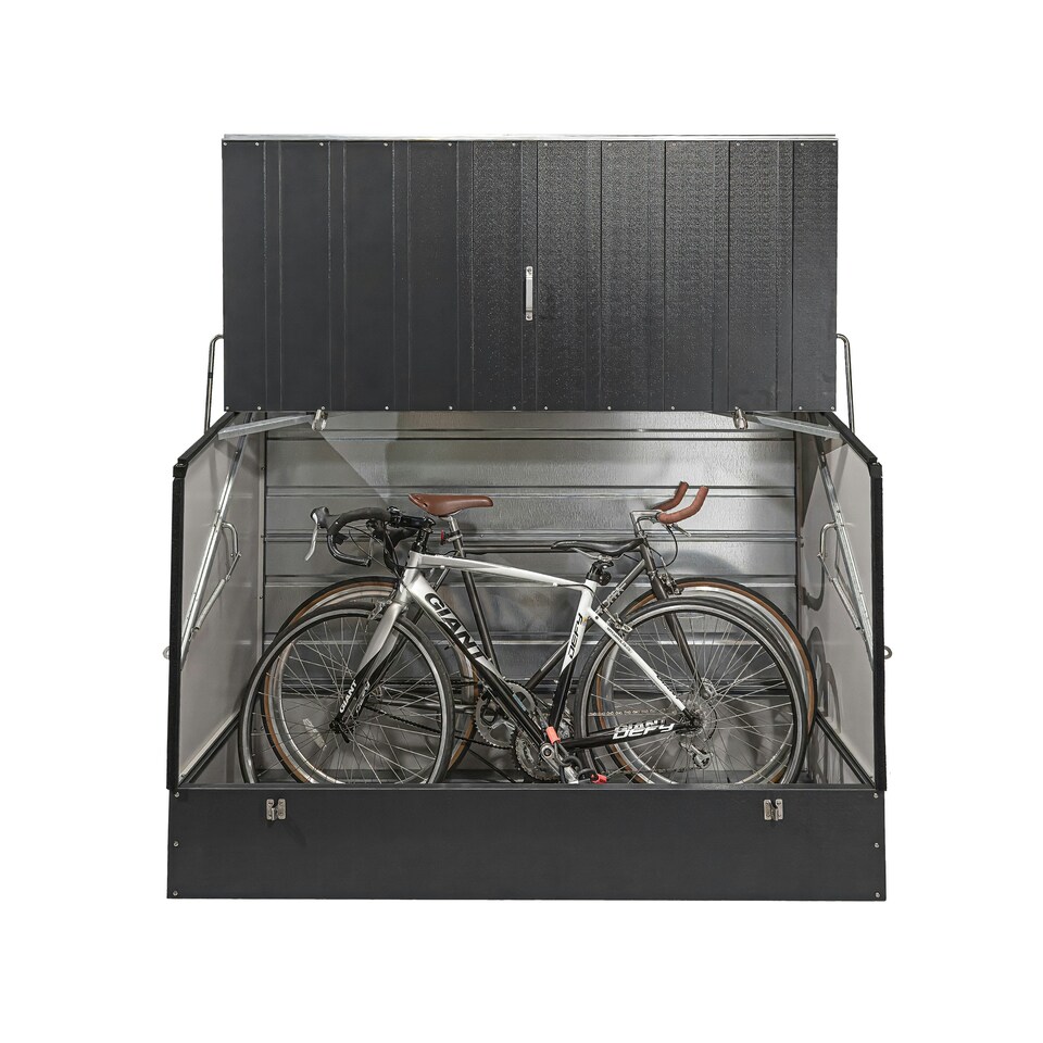 image 1 of Trimetals ProtectaCycle Secure Bike Store (Police Approved Fits) up to 3 Adult Bikes Grey