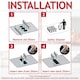 image 6 of SPARES2GO Activated Carbon Filter for Bosch HEZ PIE PVQ PXX Cooker Hood (Pack of 8 Filters)