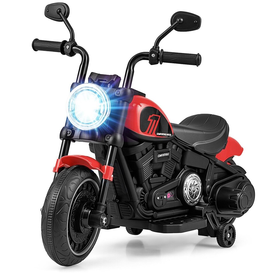 image 1 of COSTWAY 6V Kids Off-Road Motorcycle Electric Powered Red