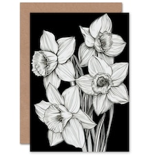 Daffodil Bunch Floral Get Well Card