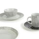 image 2 of 20pc Betsy Black & White Dinner Set