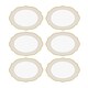 image 1 of Jaswely Collection Porcelain Dinner Plates, Set of 6 (Sand Beige)