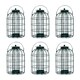 image 1 of Pack of 6 Wild Bird Hanging Nut Feeder with Squirrel Guard