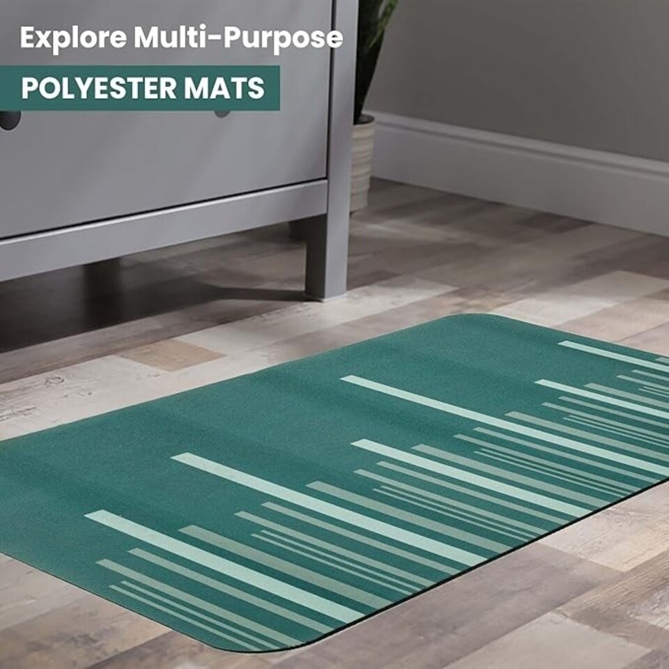 image 1 of Blue Canyon Berkeley Mat Green Durable Anti Slip Indoor Outdoor Floor Mat