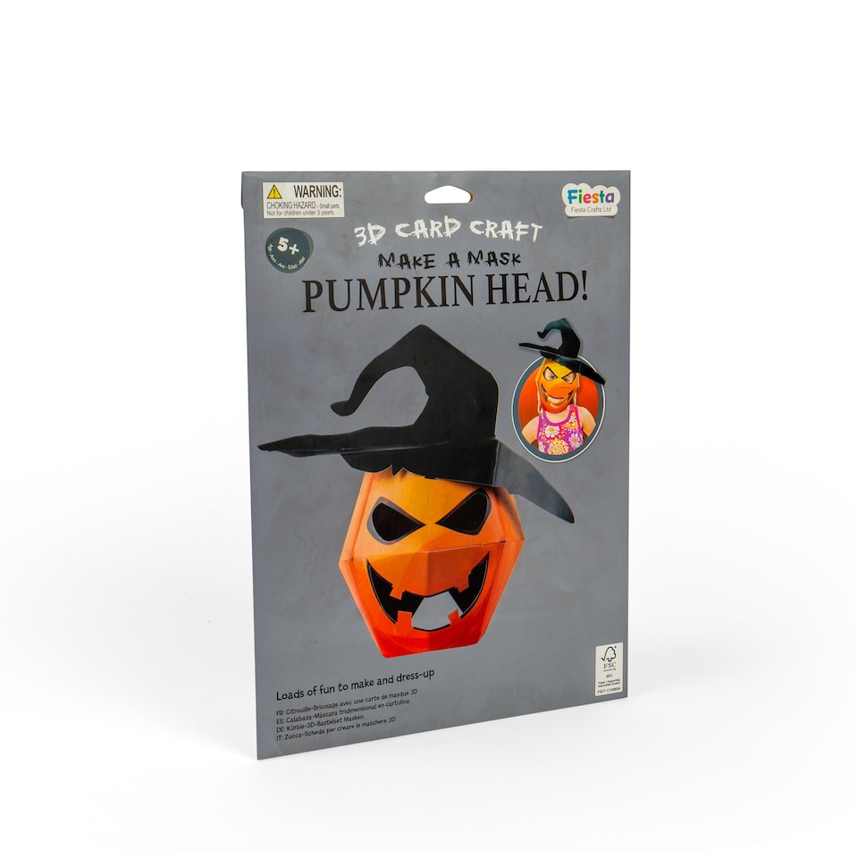 image 1 of Pumpkin 3D Mask Car Craft
