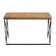image 5 of Kickford Coffee Table With Black Iron Frame Black