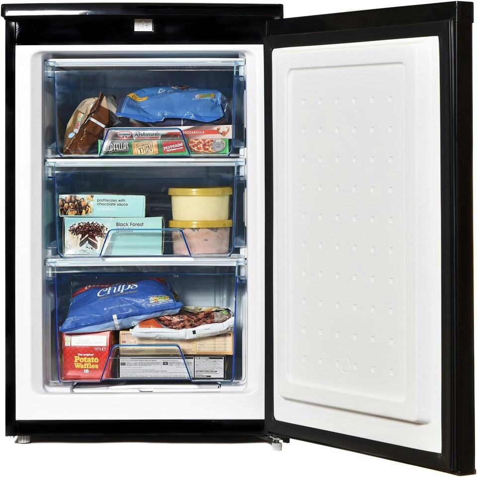 image 1 of Igenix IG355B Freestanding Under Counter Freezer, 94 Litre, Black