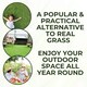 image 4 of 25mm Artificial Grass - 3m x 8m  - Natural and Realistic Looking Fake Lawn Astro Turf | Green | 3M x 8M | 1