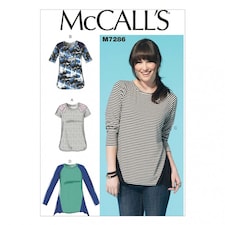 McCall's 7286 Paper Sewing Pattern – Women’s Top, Size Y (Xsm–S–M), Easy