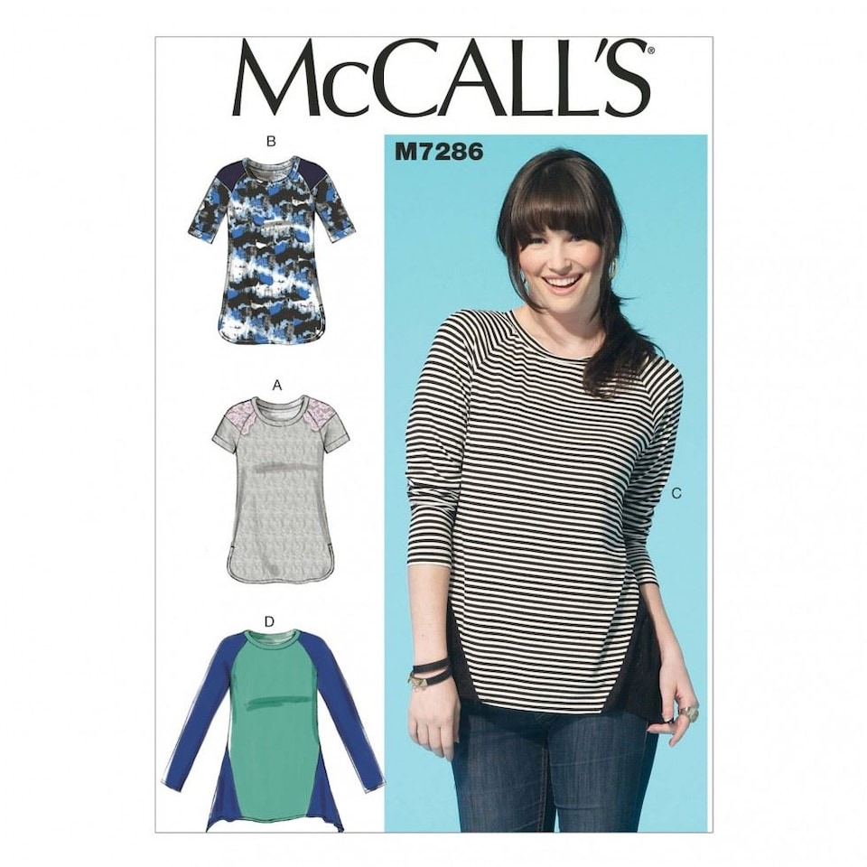image 1 of McCall's 7286 Paper Sewing Pattern – Women’s Top, Size Y (Xsm–S–M), Easy