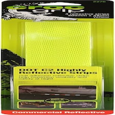 CROC Grip Yellow Reflective Strips Pack of 4 | High Intensity Diamond Grade Reflective Safety Tape | UV & Weather Resistant Warning Markers | Indoor Outdoor Reflective Strips for Trailers, Vehicles & Equipment