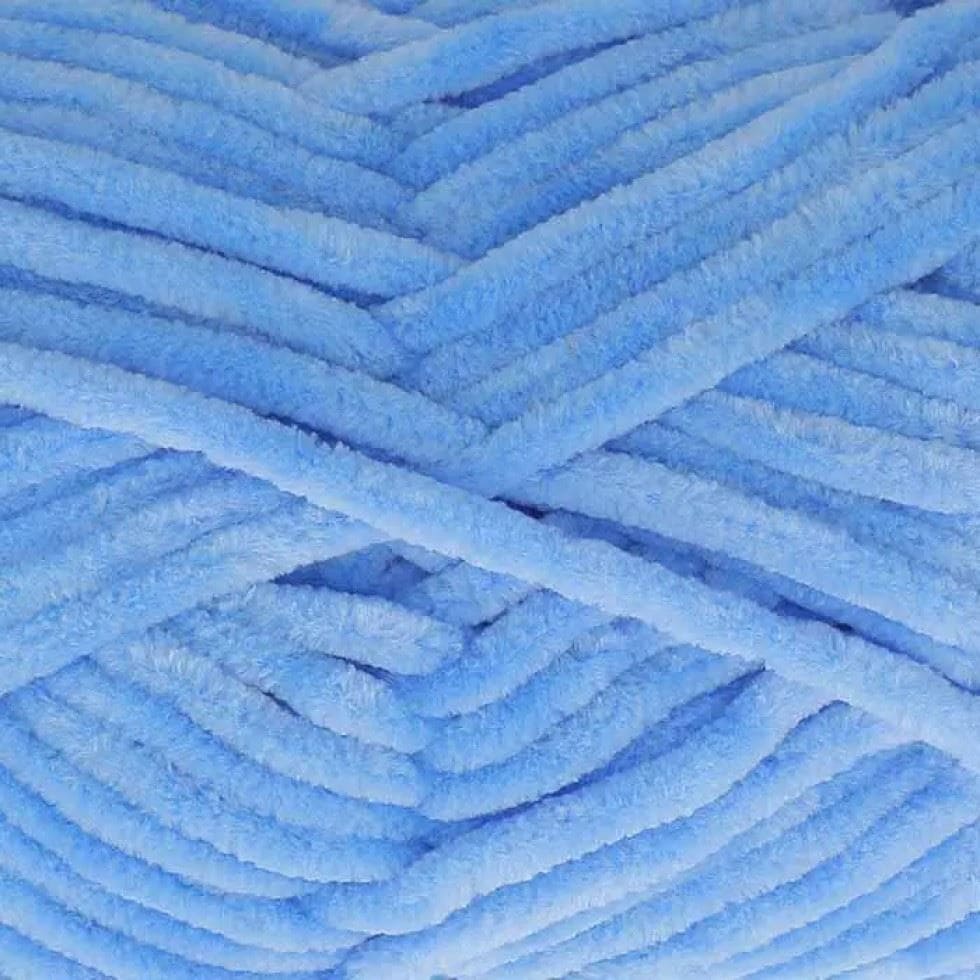 King Cole Blue Yummy Chunky Yarn (Value Pack 6 x 100g Balls) For Crochet, Knitting - 120m per ball