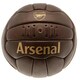 image 1 of Arsenal FC Official Retro Heritage Ball - Brown - Size 5