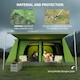 image 9 of Outsunny Two Room Dome Tent Camping Shelter w/ Porch and Portable Carry Bag